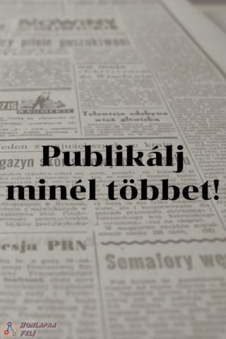 A keresőoptimalizálás aranyszbálya pulikálás