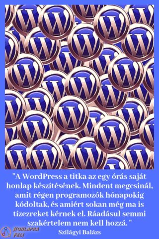 Saját honlap készítée WordPress