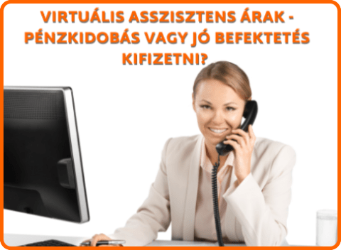 online asszisztens és virtuális asszisztens árakról szóló szöveg